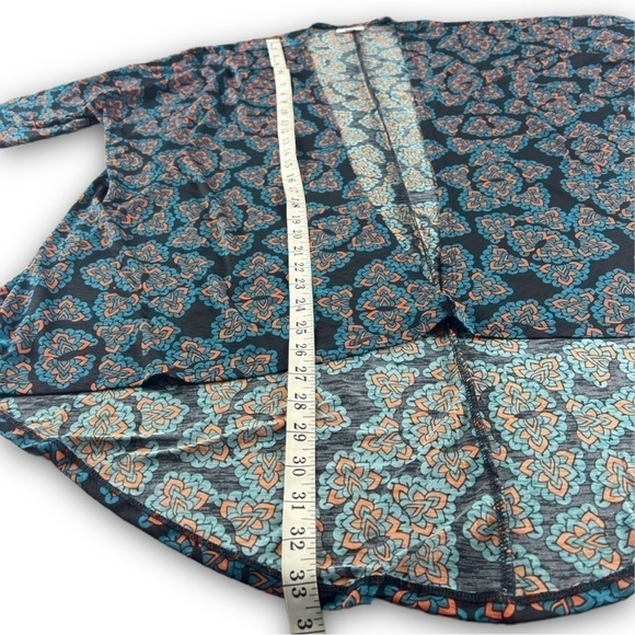 LULAROE orange & blue bohemian patterned duster size small - Picture 6 of 12